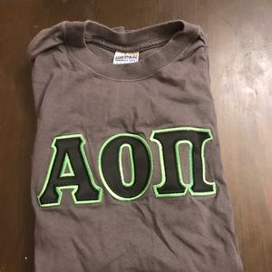 AOII Stitched Letter T Shirt